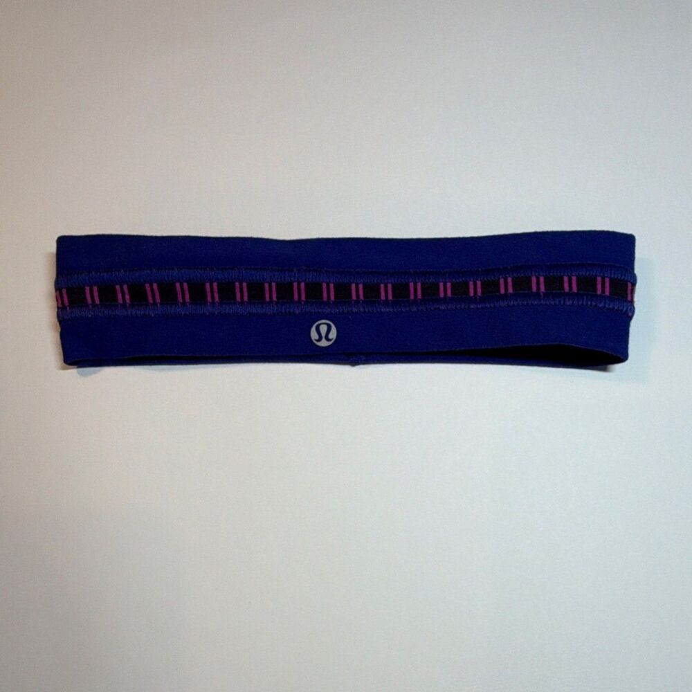 Lululemon 2" purple pink stretch headband